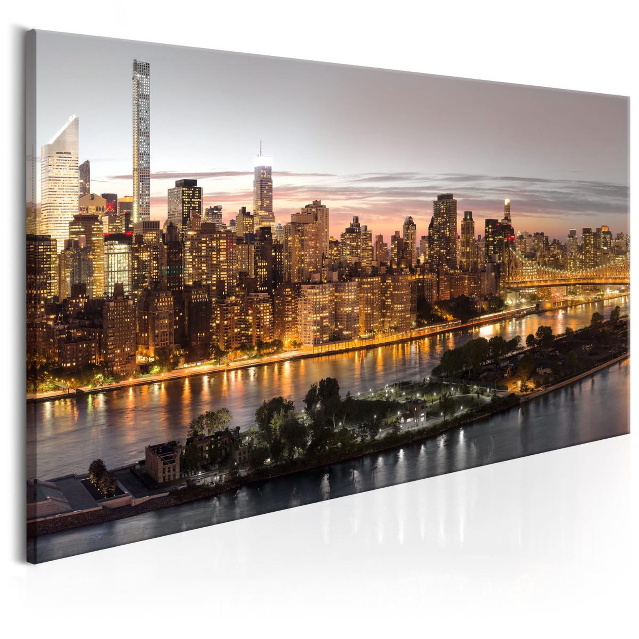 Voir la diapositive 1 : Paris Prix Tableau Imprimé  Evening Manhattan