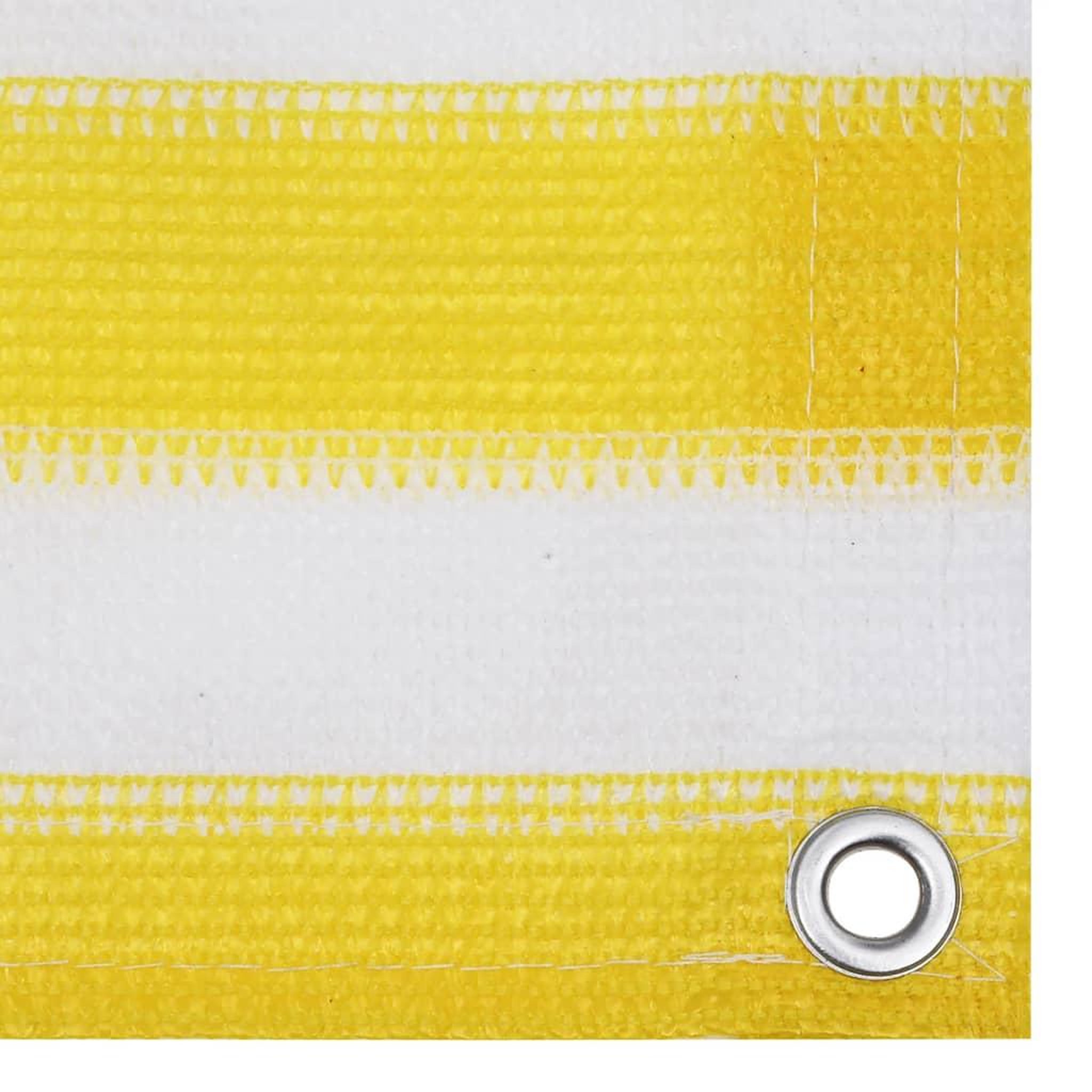 Voir la diapositive 3 : VIDAXL Ecran de balcon Jaune et blanc 120x600 cm PEHD