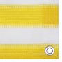 Voir la diapositive 3 : VIDAXL Ecran de balcon Jaune et blanc 120x600 cm PEHD