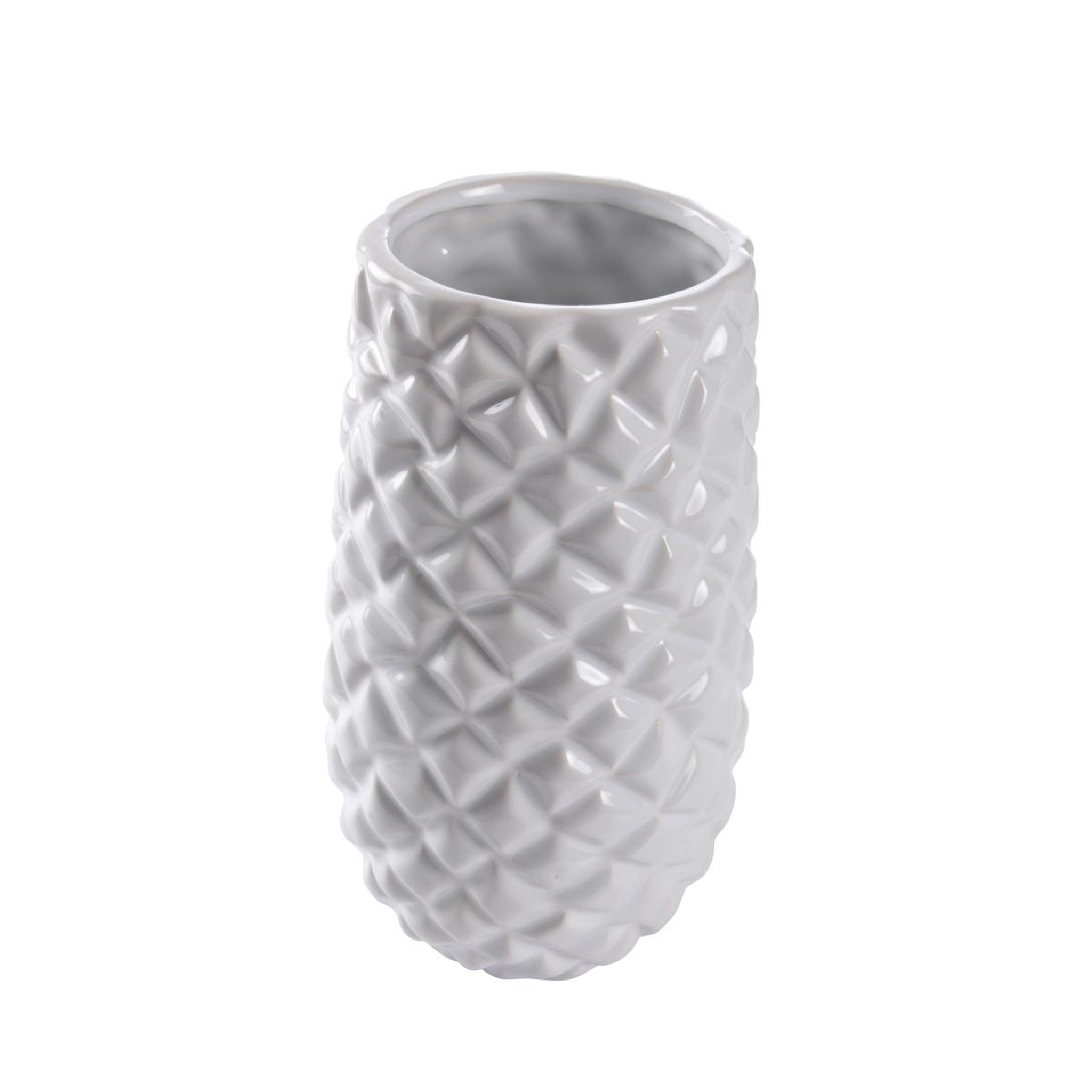 Eden Vase ananas blanc 24 cm design et moderne