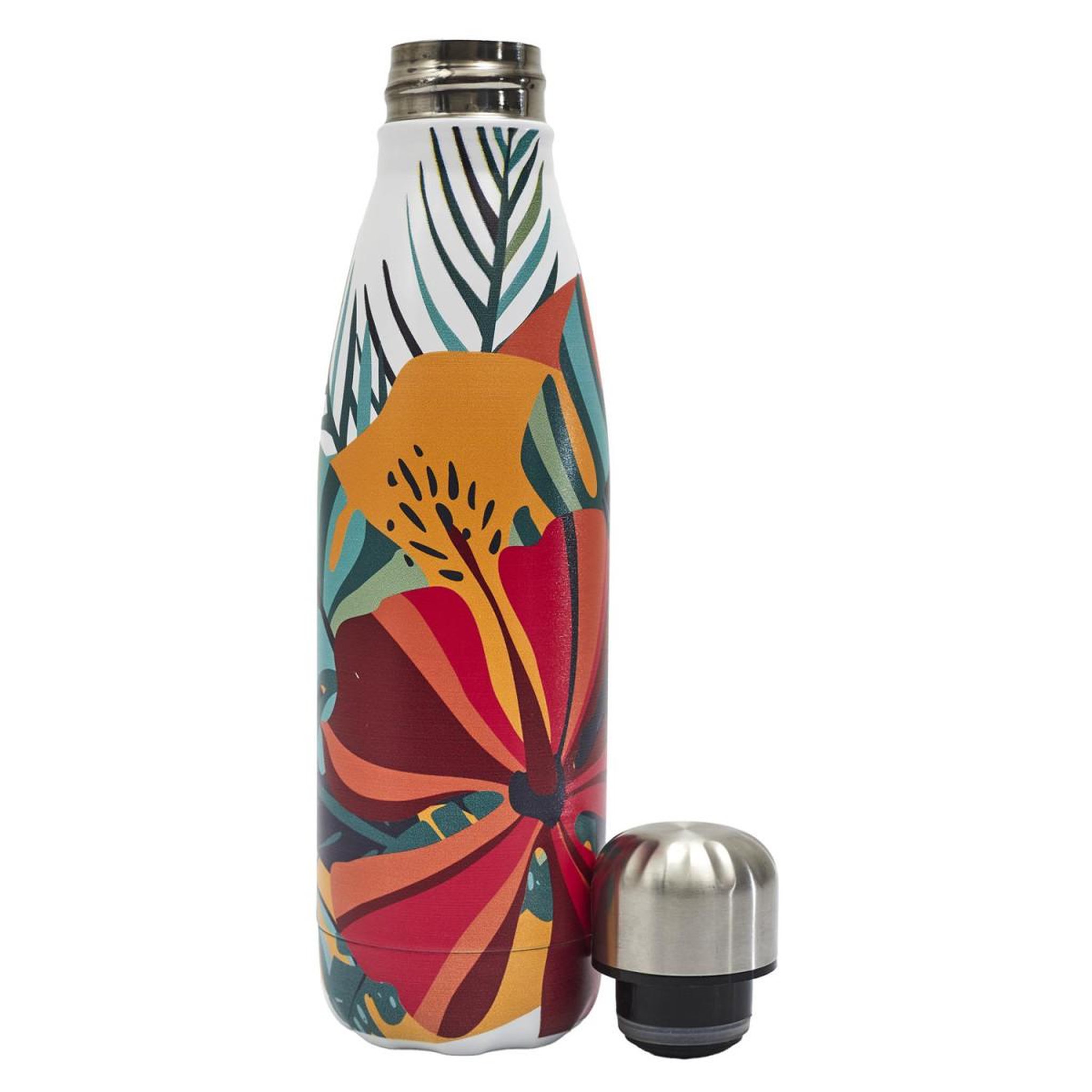 Voir la diapositive 2 : COOK CONCEPT Bouteille Isotherme en Inox  Exotique  50cl Multicolore