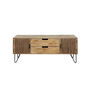 Voir la diapositive 5 : LISA DESIGN Mumbai - meuble tv - en bois massif de manguier - 135 cm