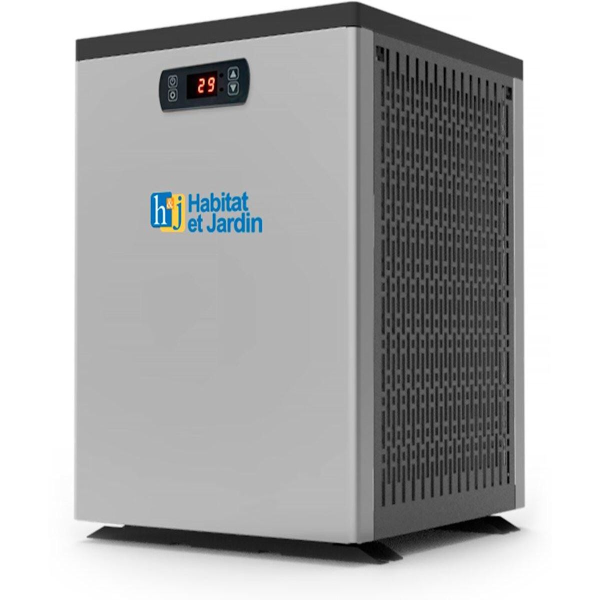 Habitat et Jardin Piscine bois rectangle   Aruba 140  - 5.00 x 3.00 x 1.38 m + Pompe à chaleur  3.5 kw/h - Hayward -  Micro  - Noir