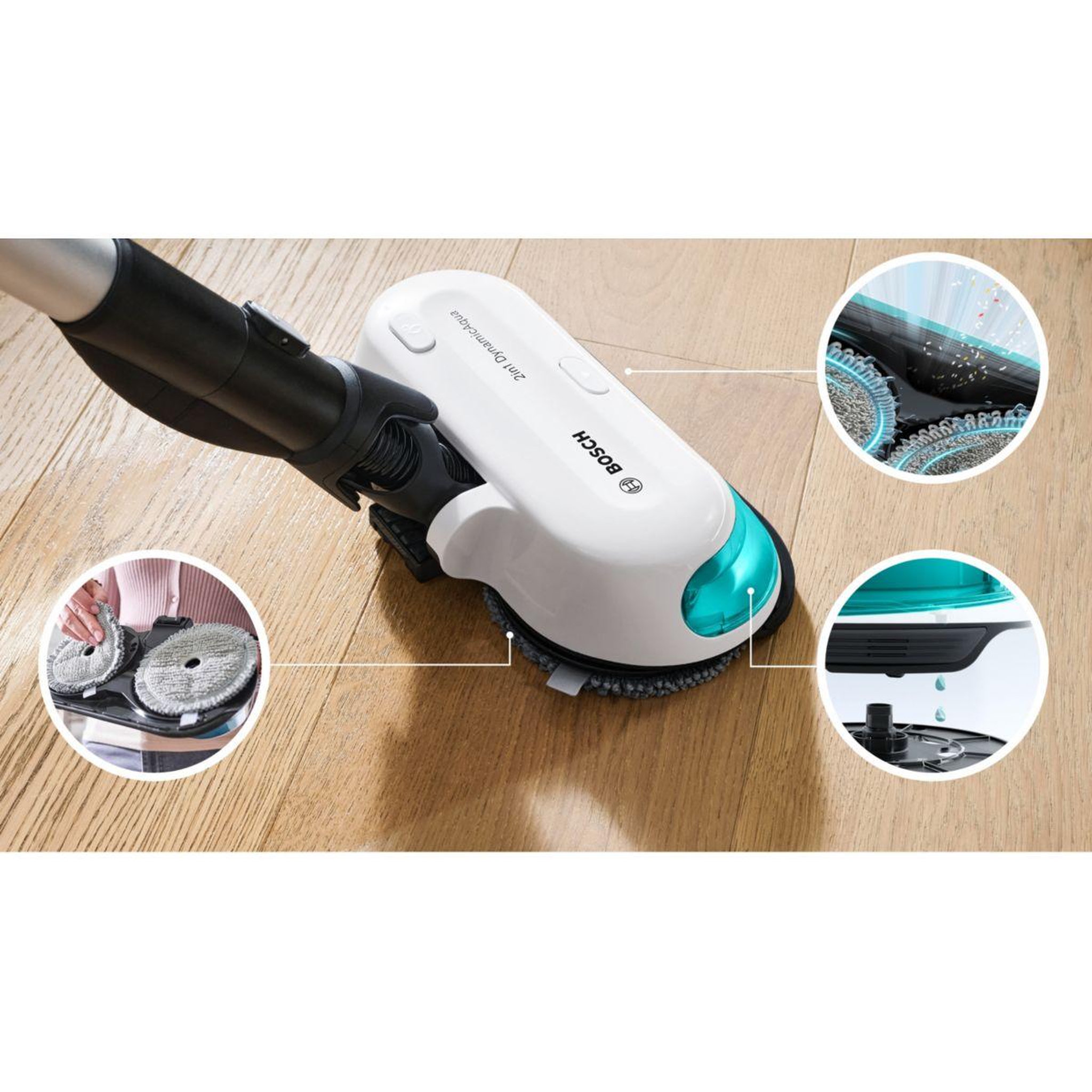 Voir la diapositive 2 : BOSCH Aspirateur balai bcs71hyg4 unlimited 7 prohygienic