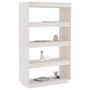Voir la diapositive 4 : VIDAXL Bibliotheque/Separateur de piece Blanc 80x35x135 cm Pin massif