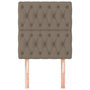 Voir la diapositive 3 : VIDAXL Tetes de lit 2 pcs Taupe 80x7x78/88 cm Tissu