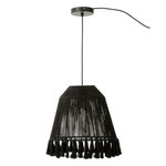 Paris Prix Lampe Suspension en Jute  Celia  33cm Noir