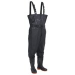 VIDAXL Cuissardes avec bottes et ceinture noir taille 41