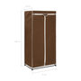 Voir la diapositive 6 : VIDAXL Garde-robe Marron 75x50x160 cm
