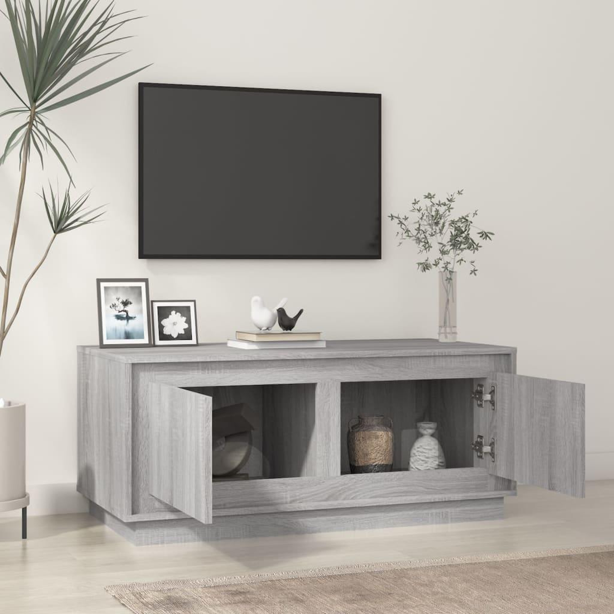 Voir la diapositive 3 : VIDAXL Table basse sonoma gris 102x50x44 cm bois d'ingenierie