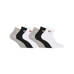 FILA Lot de 6 paires de chaussettes quarter homme Classic. Coloris disponibles : Blanc