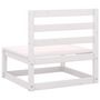 Voir la diapositive 5 : VIDAXL Canapes centraux de jardin 2 pcs blanc bois de pin massif