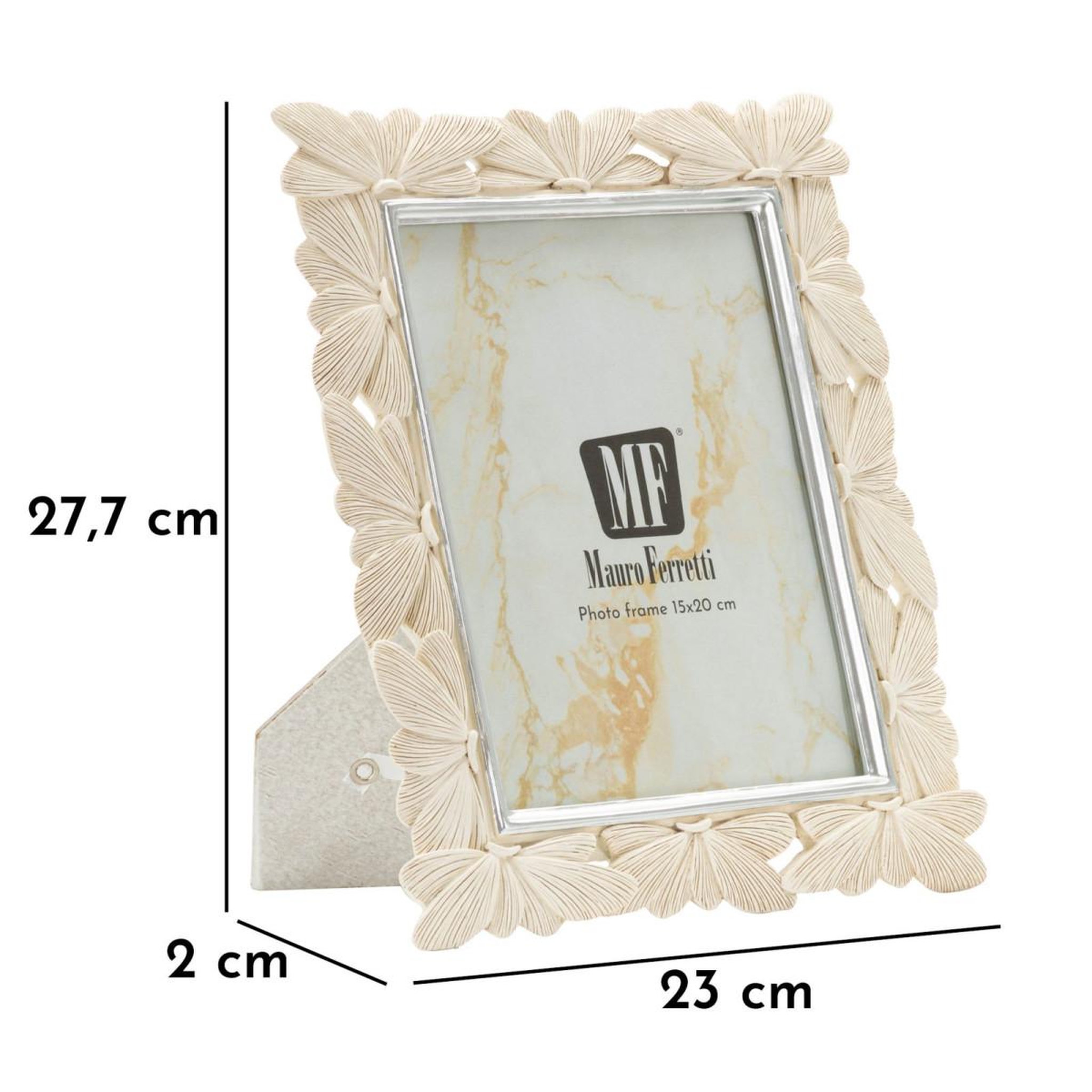 Voir la diapositive 6 : Paris Prix Cadre photo déco  butterfly  15x20cm crème