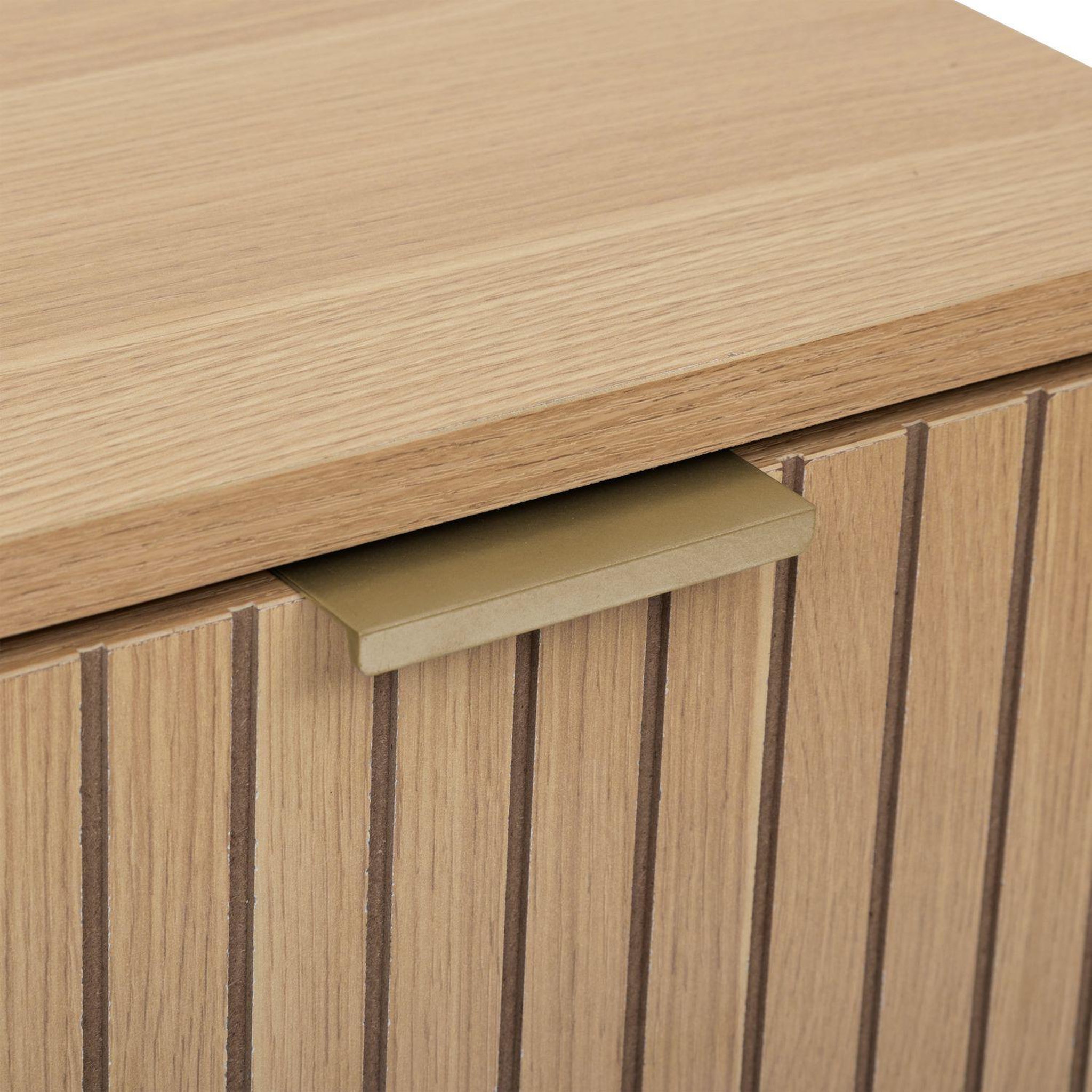 Voir la diapositive 5 : FIVE Meuble bas 1 porte et 1 tiroir en bois tasso - beige