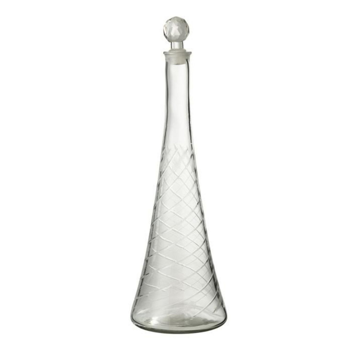 Paris Prix Carafe en Verre Tiges  Anastasia  43cm Transparent