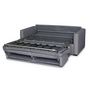 Voir la diapositive 5 : Canapé convertible système couchage express matelas 140x190 17cm 3 places en tissu DYLAN 