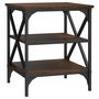 Voir la diapositive 5 : VIDAXL Tables d'appoint 2 pcs Chene marron 40x42x50 cm Bois ingenierie