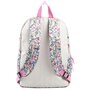 Voir la diapositive 3 : Sac à dos 1 compartiment blanc à fleurs