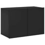 Voir la diapositive 2 : VIDAXL Meuble TV mural noir 60x30x41 cm