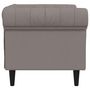 Voir la diapositive 5 : VIDAXL Fauteuil Chesterfield taupe tissu