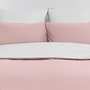 Voir la diapositive 3 : Sensei Maison Housse de couette bicolore en percale coton DOZMARY