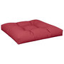 Voir la diapositive 2 : VIDAXL Coussin de palette rouge bordeaux 80x80x12 cm tissu