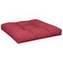 Voir la diapositive 2 : VIDAXL Coussin de palette rouge bordeaux 80x80x12 cm tissu