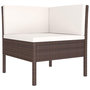 Voir la diapositive 5 : VIDAXL Salon de jardin 8 pcs avec coussins resine tressee marron
