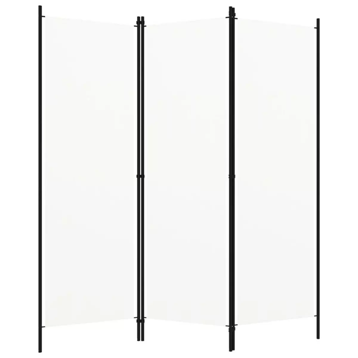 VIDAXL Cloison de separation 3 panneaux Blanc 150x180 cm