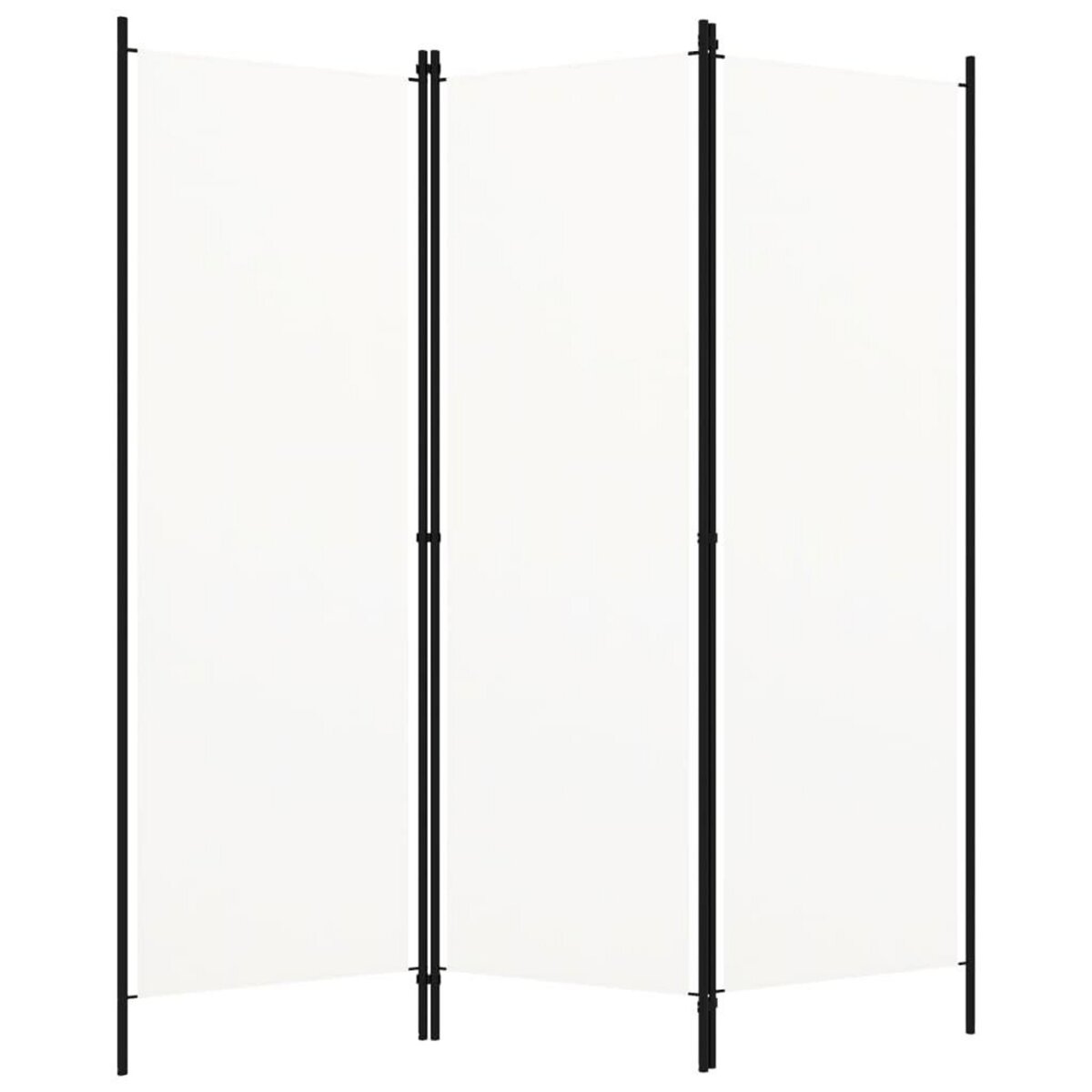 VIDAXL Cloison de separation 3 panneaux Blanc 150x180 cm