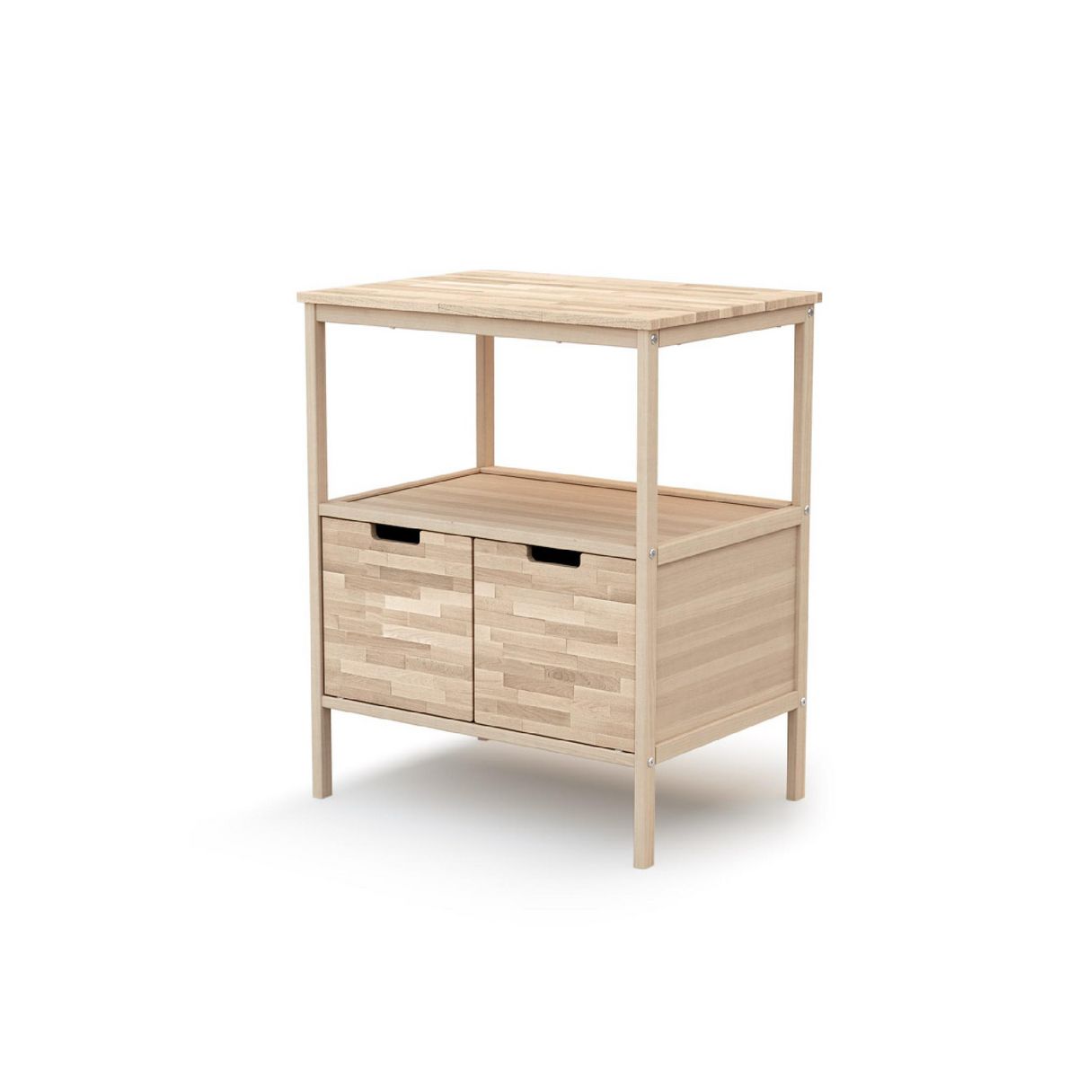 AT4 Meuble à langer 2 portes en bois