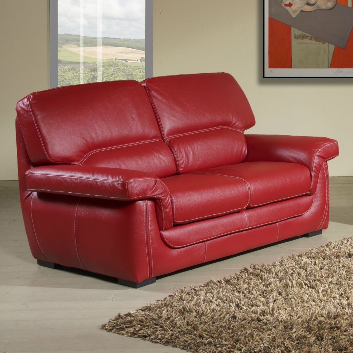 Canapé cuir CELESTINE