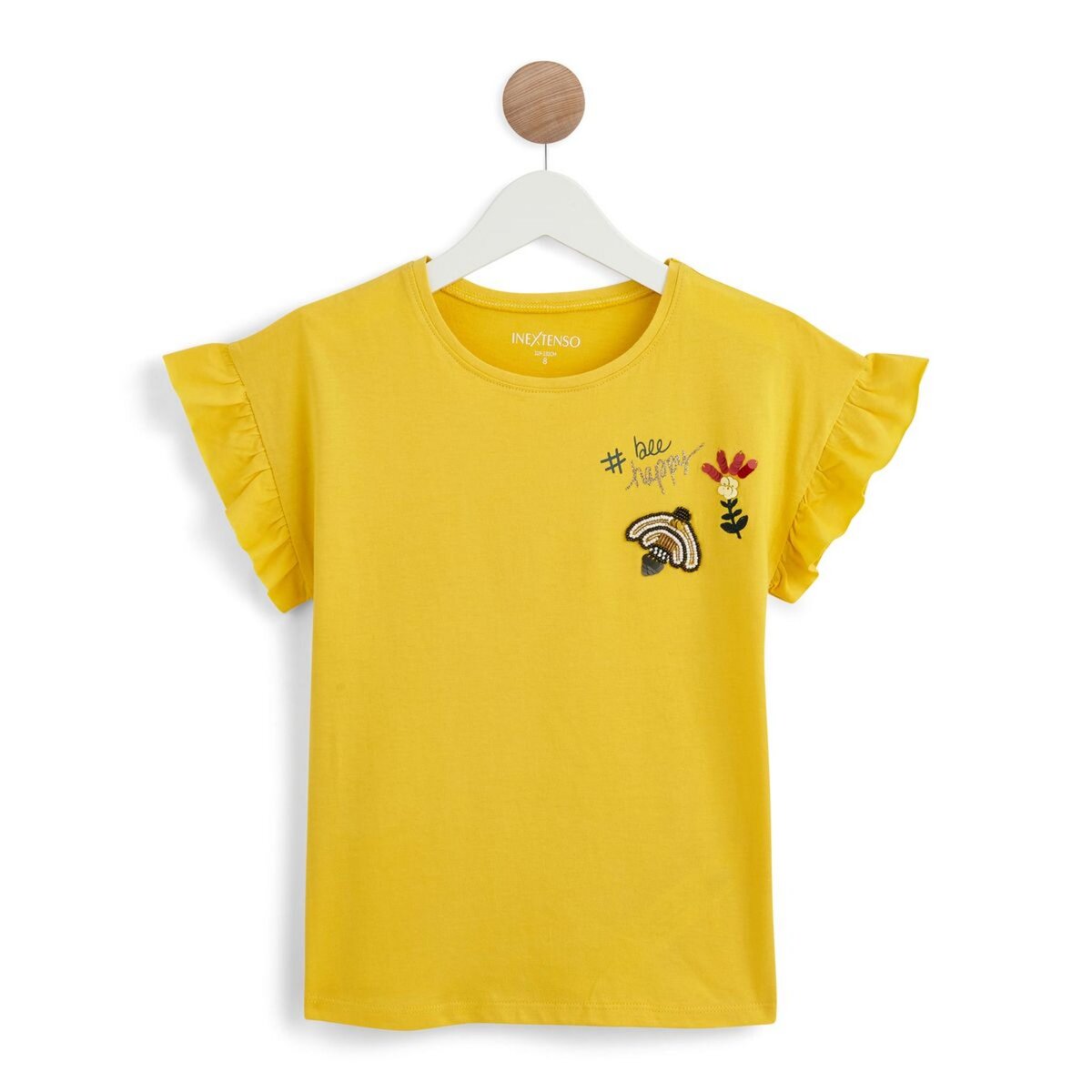 IN EXTENSO T-shirt manches courtes à sequins reversibles fille