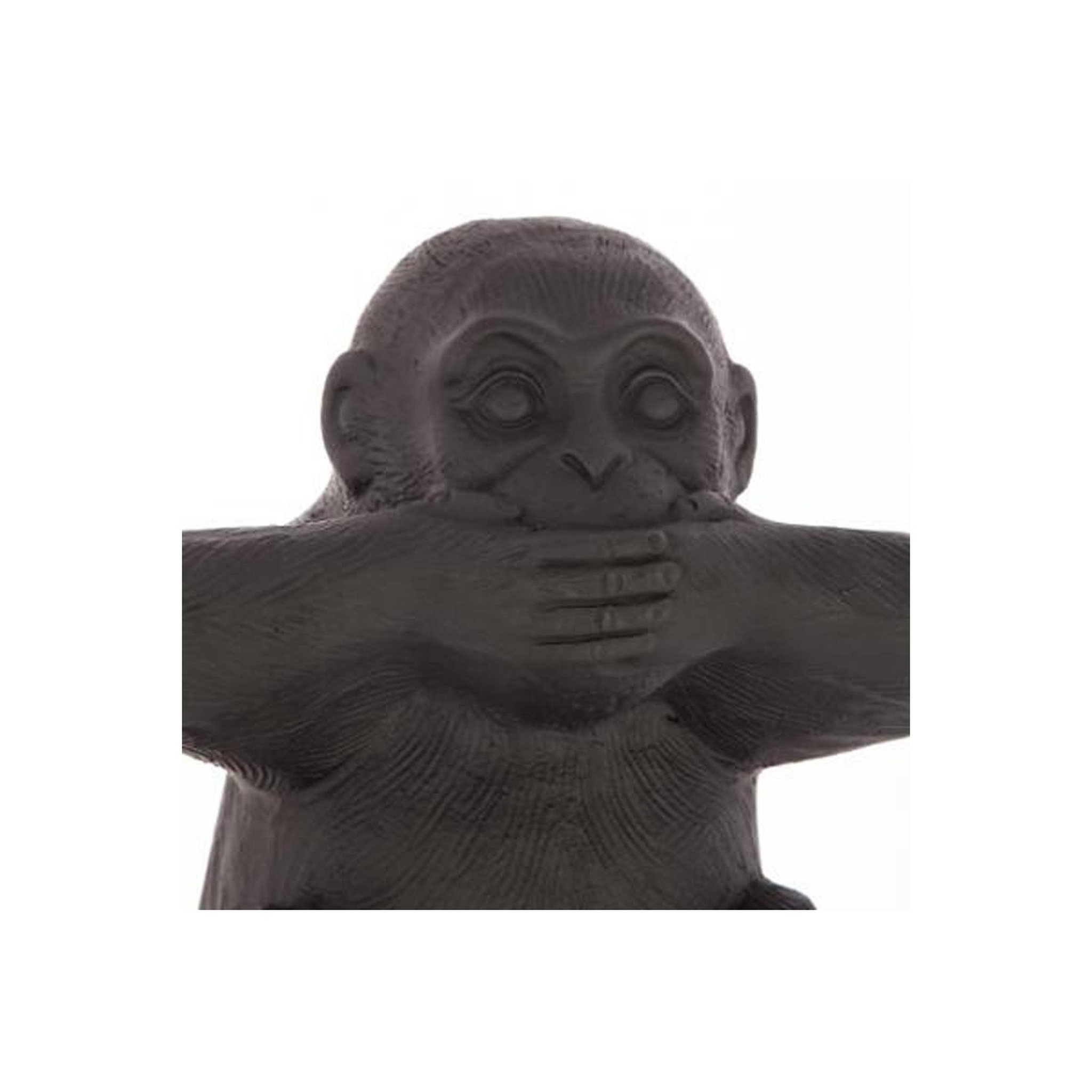 Voir la diapositive 6 : ATMOSPHERA Lot de 3 statues singes  sagesse  24cm noir