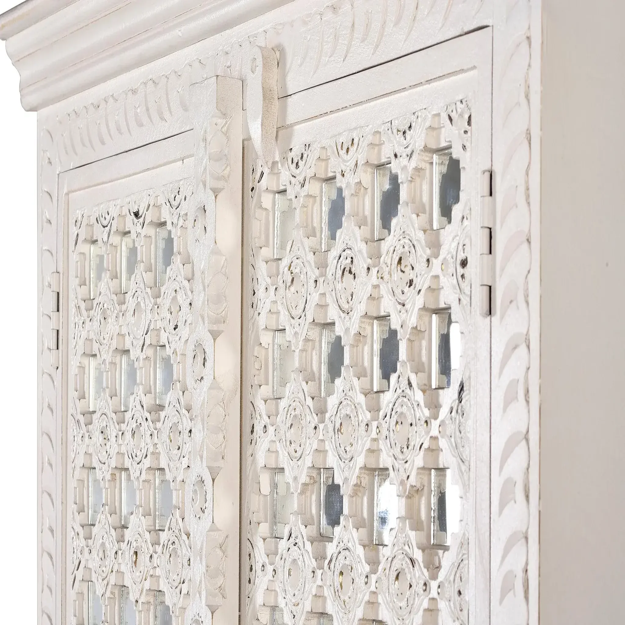 Voir la diapositive 3 : GINER Y COLOMER SL Armoire en bois de manguier 90cm style méditerranéen moderne