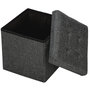 Voir la diapositive 3 : tectake Cube coffre de rangement pliable en polyester 38x38x38cm