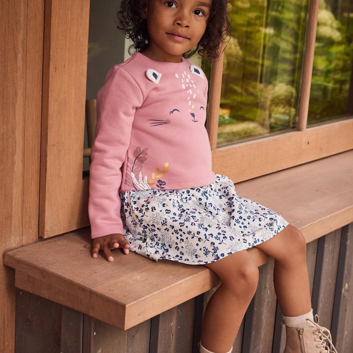 Petit Béguin Robe enfant Céleste