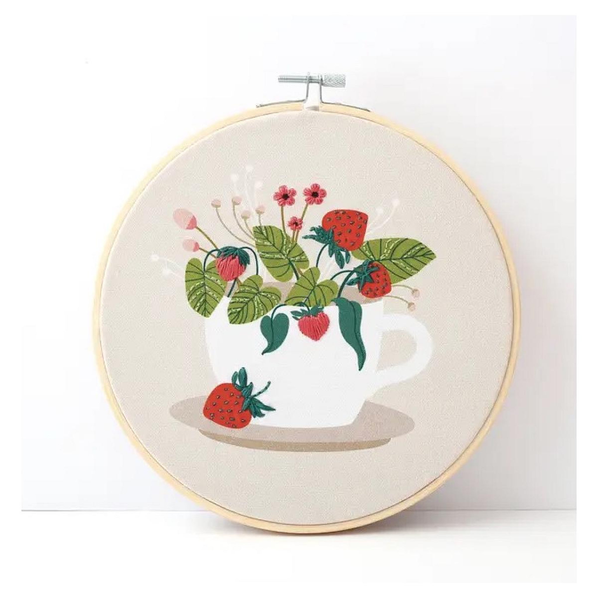 Voir la diapositive 2 : Graine créative Oh my broderie - Fraises des bois