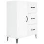 Voir la diapositive 2 : VIDAXL Buffet Blanc brillant 69,5x34x90 cm Bois d'ingenierie