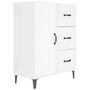 Voir la diapositive 2 : VIDAXL Buffet Blanc brillant 69,5x34x90 cm Bois d'ingenierie