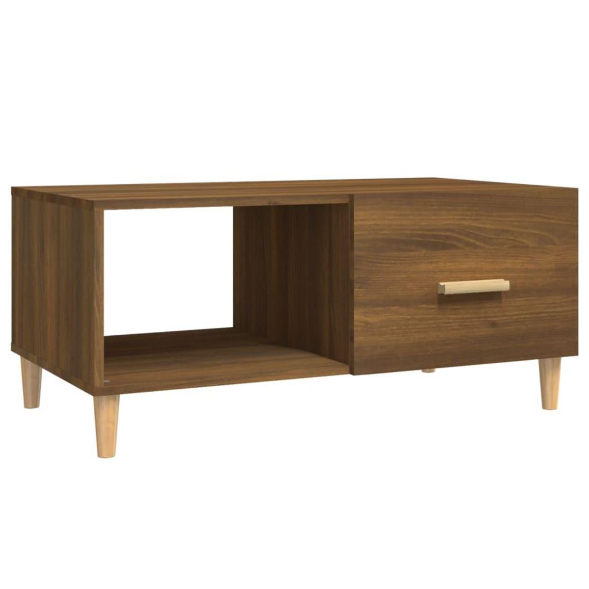 VIDAXL Table basse chene marron 89,5x50x40 cm bois d'ingenierie