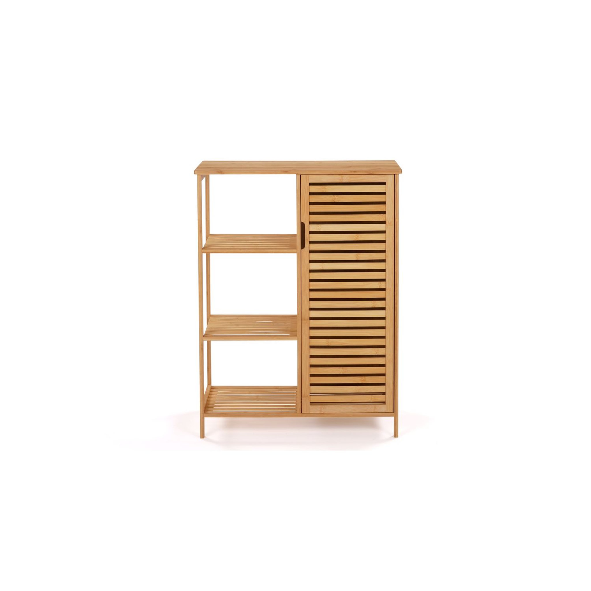 Voir la diapositive 3 : Meuble de salle de bain 3 niche 1 porte L66 cm MIA