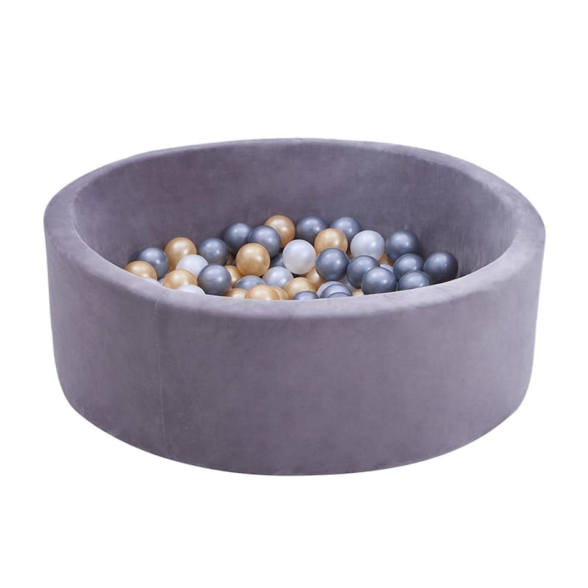 Sunny Piscine à balles Boaz 260 balles velours gris