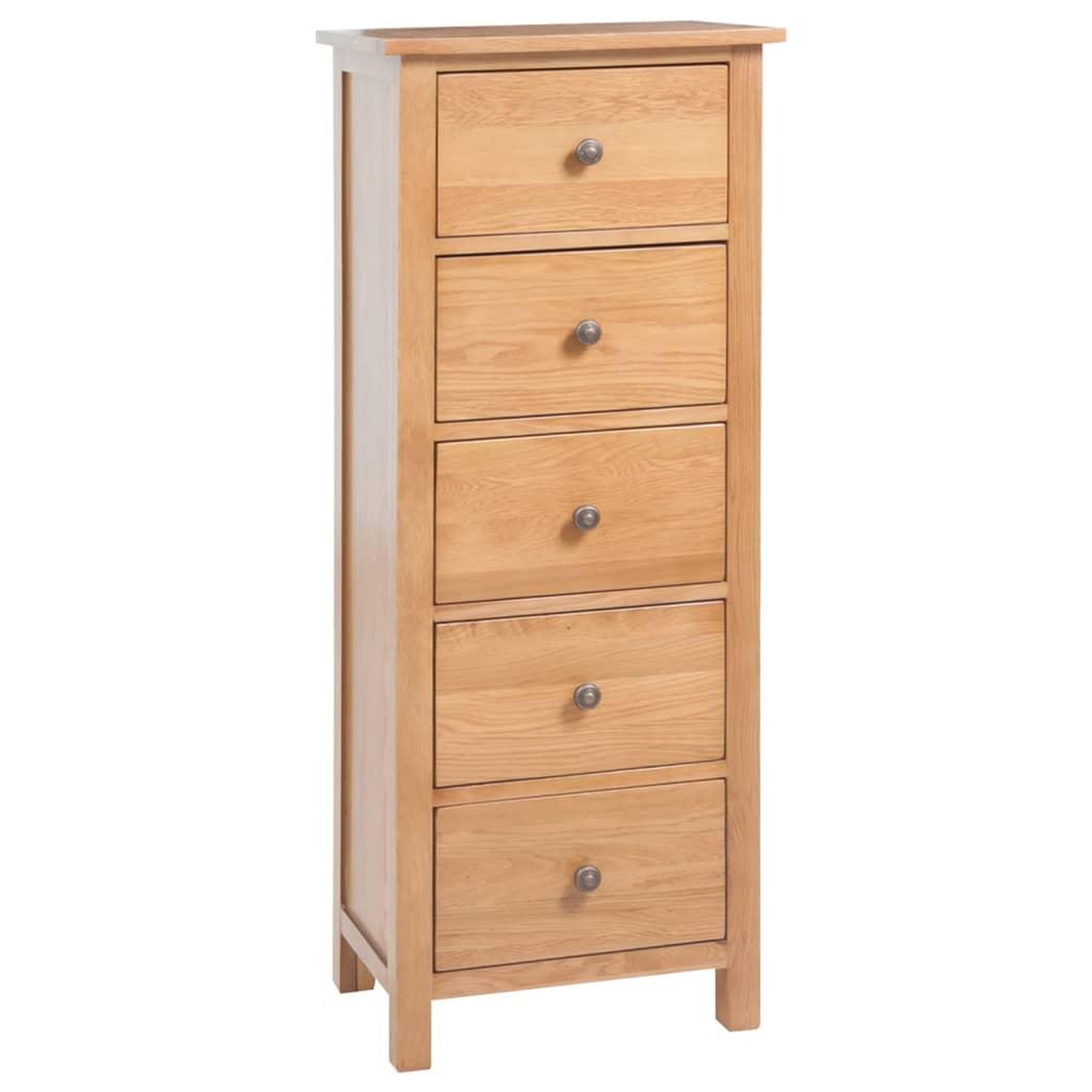 VIDAXL Commode haute 45x32x110 cm Bois de chene massif