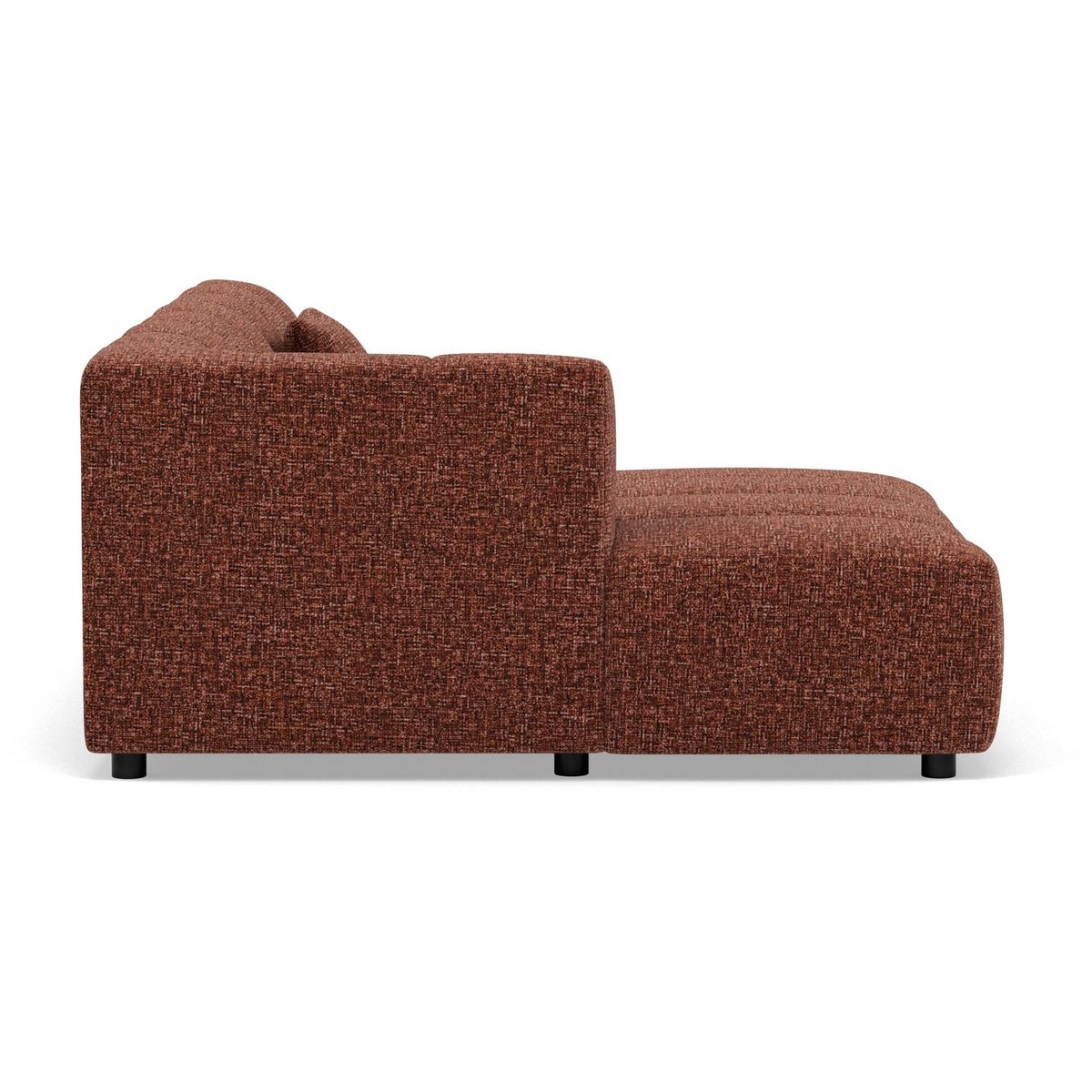 LISA DESIGN Curtis - canapé d'angle gauche 4 places en tissu texturé