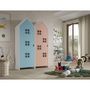 Voir la diapositive 3 : Paris Prix Pack - 2 Armoires Enfant  Casami Bruges  171cm Bleu & Rose
