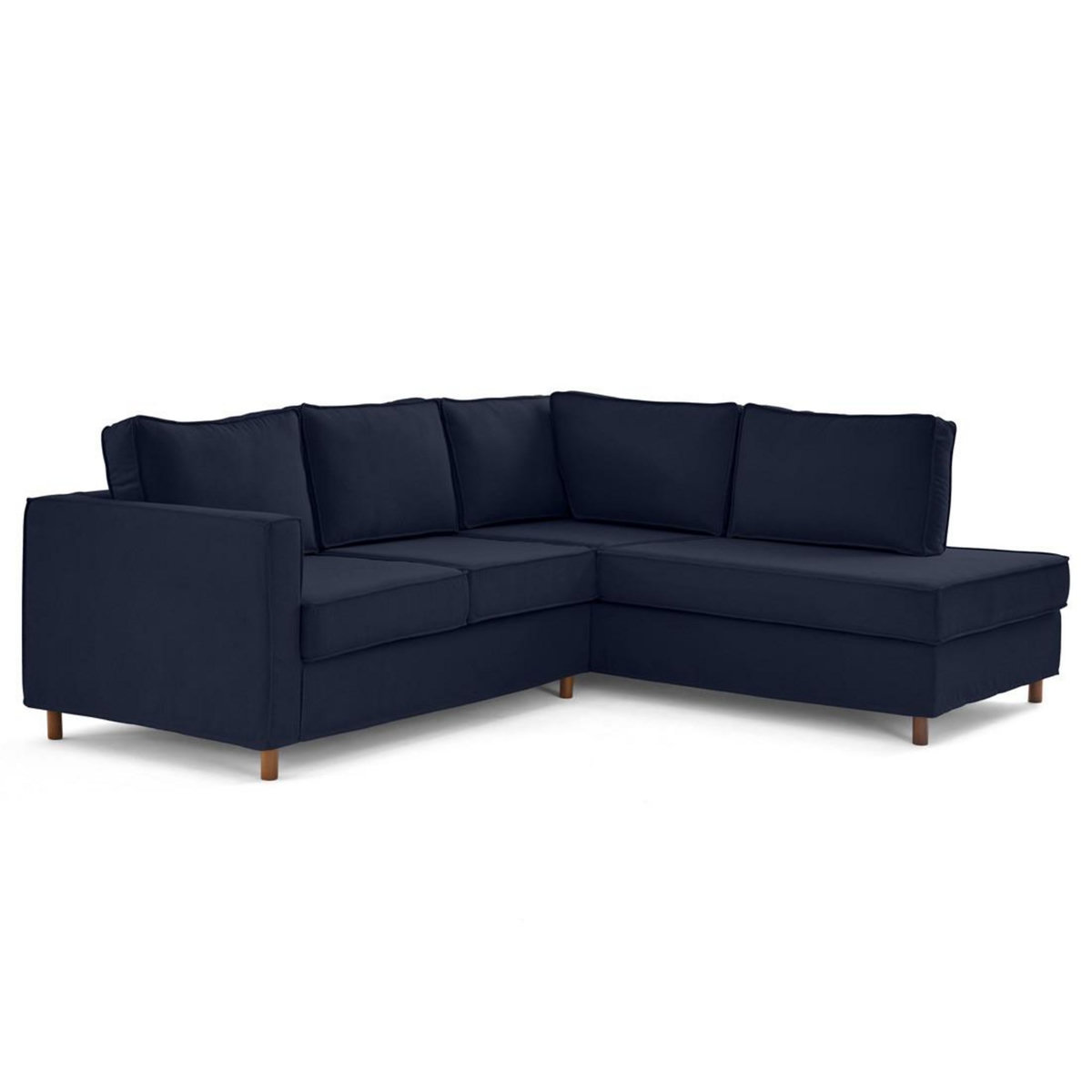 LISA DESIGN Jake - canapé déhoussable d'angle droit 5 places en tissu