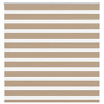VIDAXL Store zebre marron sable largeur du tissu 135,9 cm polyester
