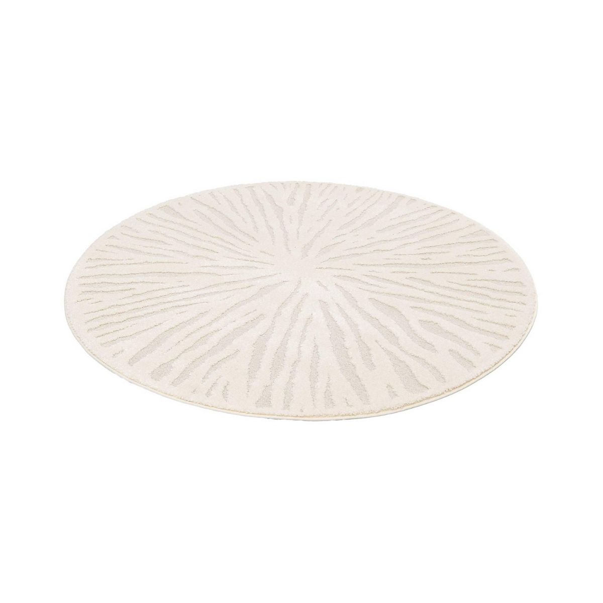 SWEEEK Tapis intérieur rond Ø160cm crème Helen
