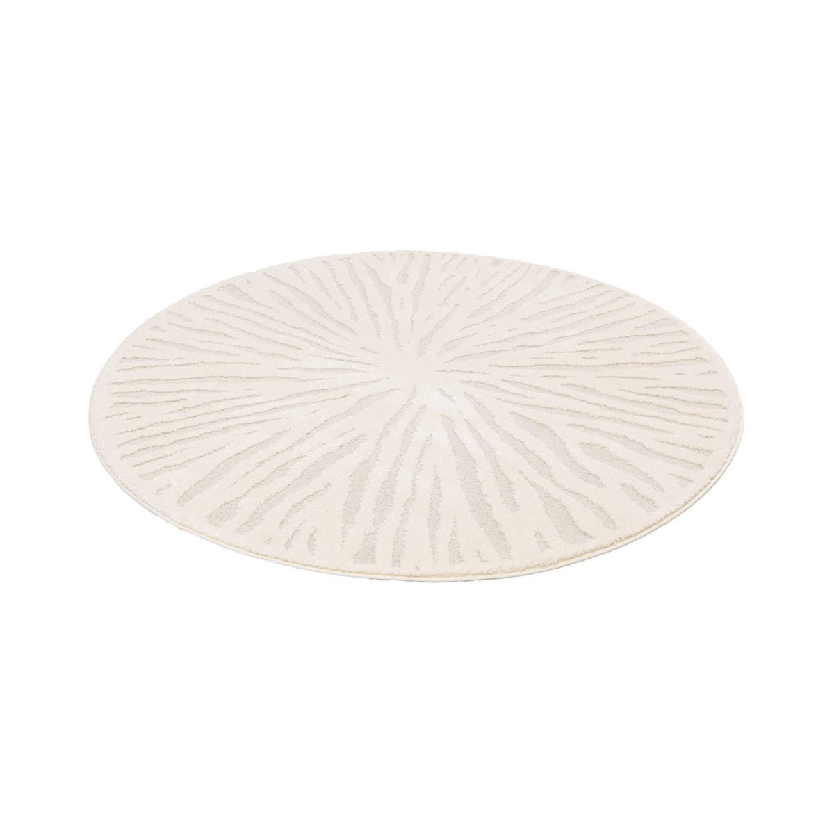 SWEEEK Tapis intérieur rond Ø160cm crème Helen